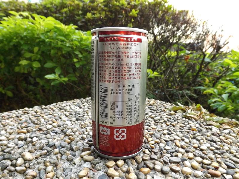 伯朗冷萃黑咖啡商品標示圖二