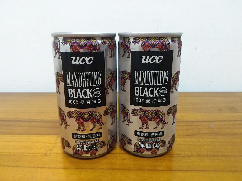 兩罐 UCC BLACK 單品曼特寧黑咖啡罐裝 185g