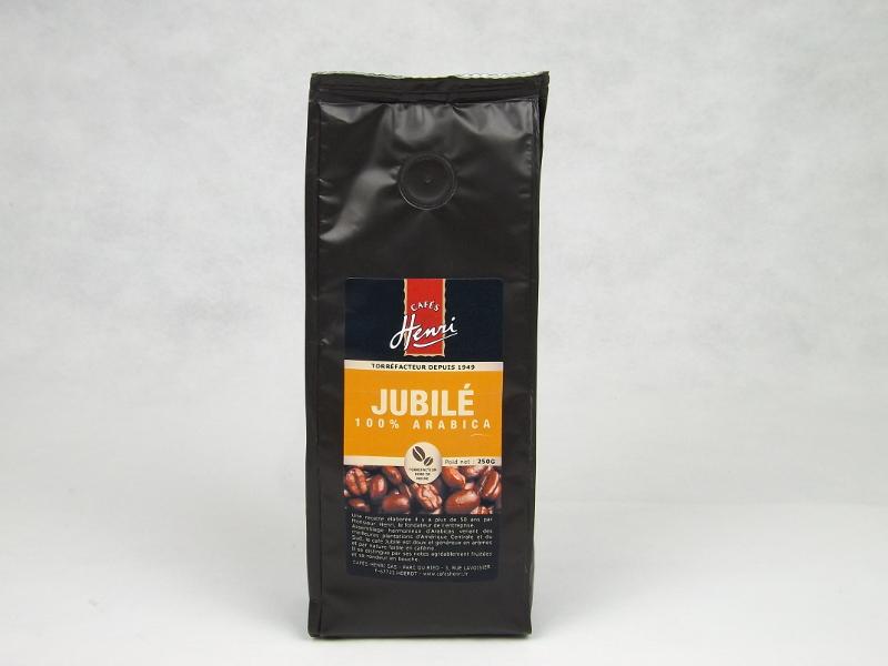 法國 Cafés Henri Jubilé 100% 阿拉比卡研磨咖啡粉的外包裝