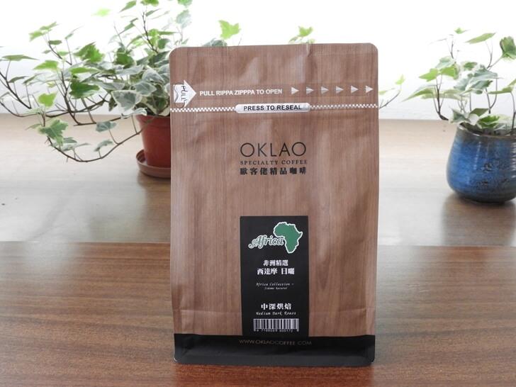 歐客佬西達摩日曬中深烘焙咖啡豆包裝正面