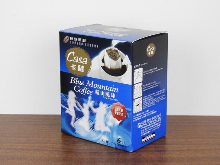 卡薩藍山風味濾掛咖啡包裝盒