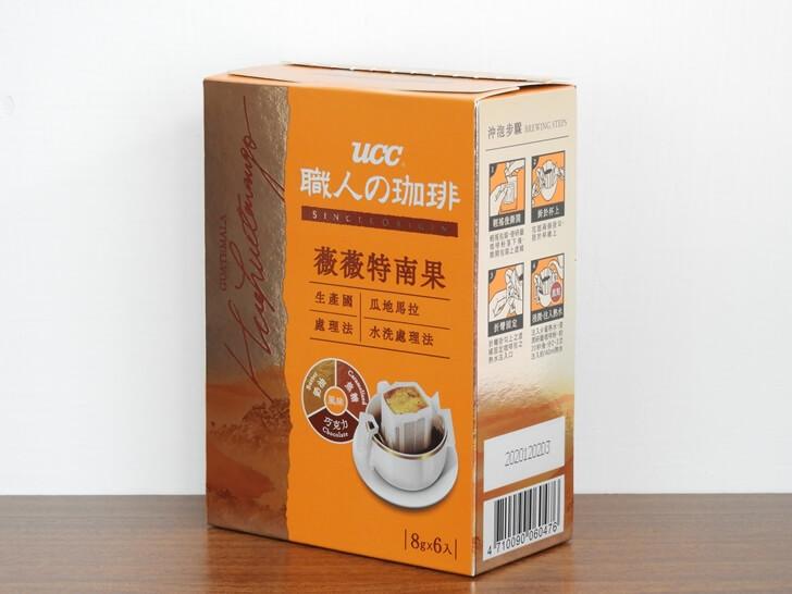 UCC 職人の珈琲薇薇特南果濾掛式咖啡外包裝