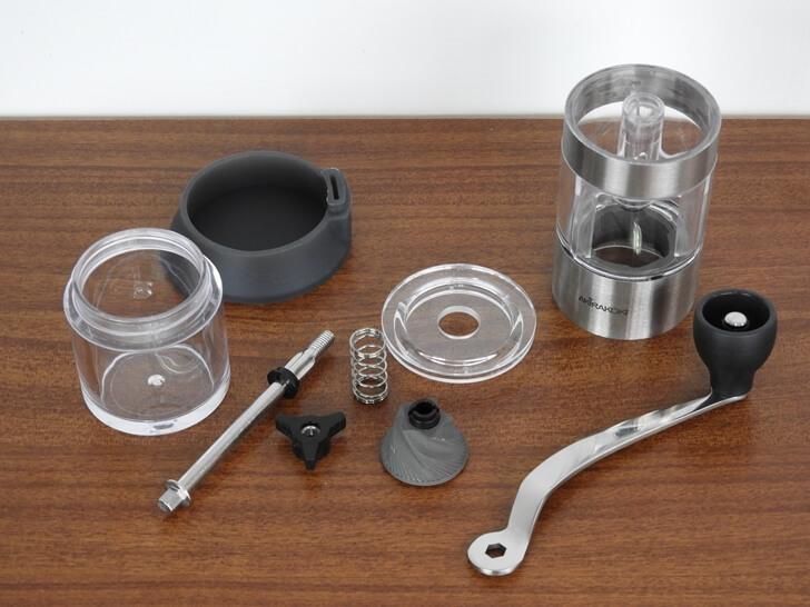 手搖磨豆機大部分解