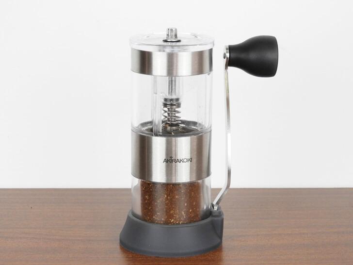 咖啡豆研磨完成